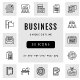 Business Unique Outline Icons - GraphicRiver Item for Sale