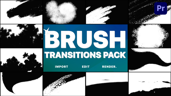 Hand-Drawn Brush Transitions | Premiere Pro MOGRT