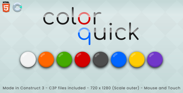 Color quick - HTML5 Attention game