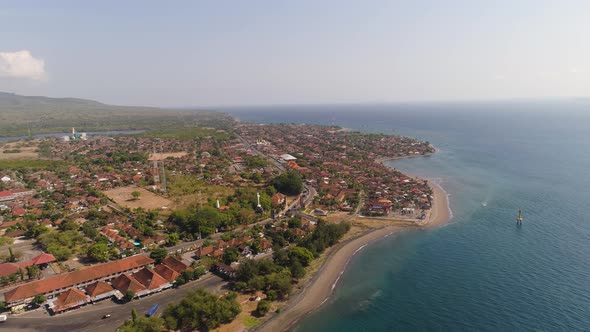 Coastal Port City Gilimanuk. Bali,Indonesia.