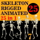 Skeleton Rigged Animated Set 25 in 1 - 3DOcean Item for Sale