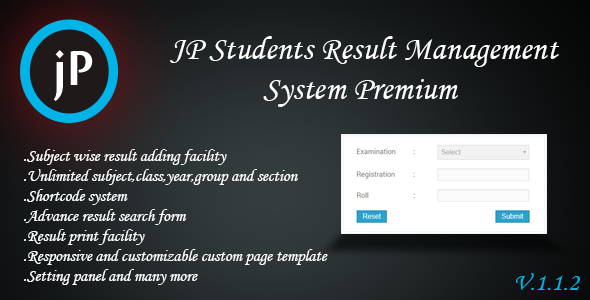 JP Students Result Management System Premium