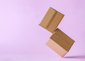 Cardboard boxes in levitation mail delivery and logistics concept. - PhotoDune Item for Sale