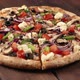 round pizza with chicken meat, vegetables, mushrooms and cheese rotating - VideoHive Item for Sale