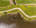Aerial Springtime scene of dutch river - PhotoDune Item for Sale
