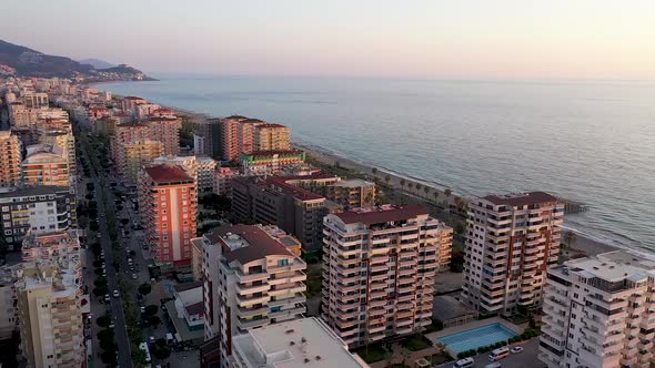 Drone View Alanya City