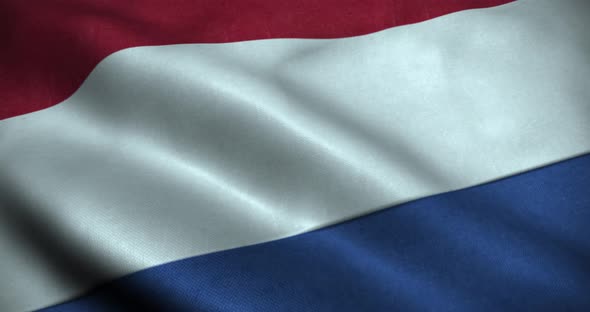 Netherlands waving Flag