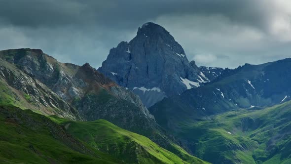 Summer Landscape in Caucasus Mountains