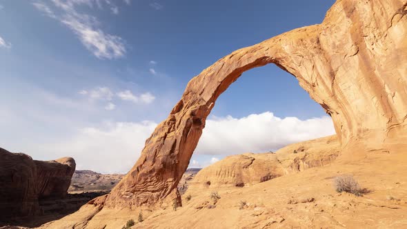 Time Lapse of Corona Arch near Moab, Utah