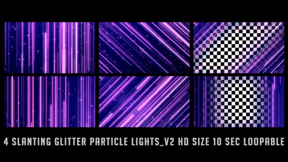 Slanting Glitter Particle Lights Pink V02