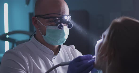 Dentist Curing Teeth of Little Patient