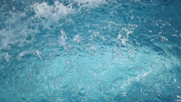 Water Drop in Swimming Pool