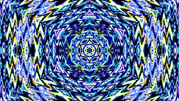 background Bright abstract light streaks set in full color kaleidoscope