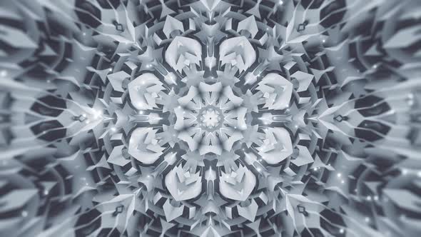White Abstract Snowflake