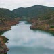 Aerial View of the Mountain River Near Mertola - VideoHive Item for Sale