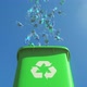 Chock-full Garbage Container Opens and Plastic Bottles Fall Out From the Bin - VideoHive Item for Sale