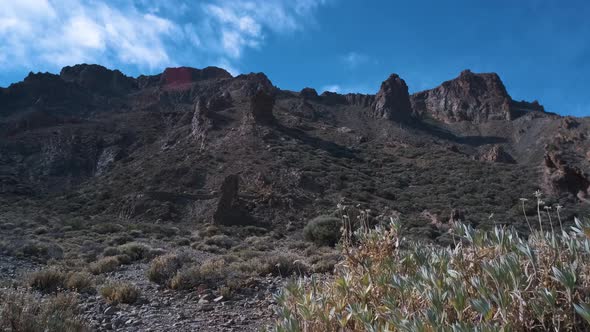 Very Beautiful Views in the Teide National Park on the Island of Tenerife