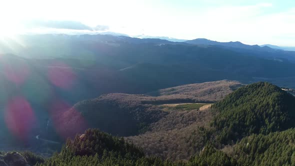 Sunny Day Over Mountains