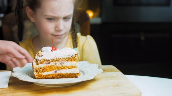 Many Slices of Cake on a Retrostyle Baking Sheet