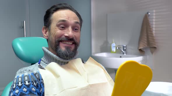 Man in Dental Chair.