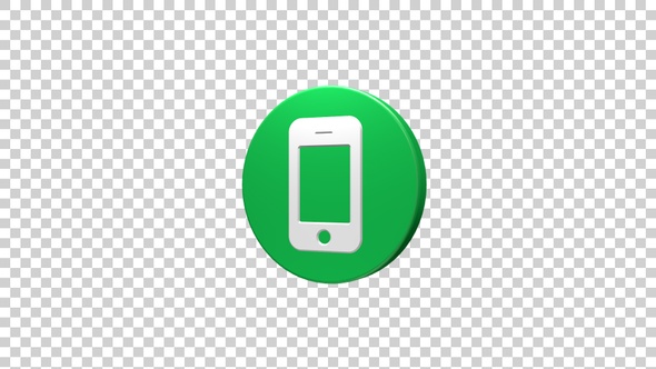 Mobile Phone Icon Rotating