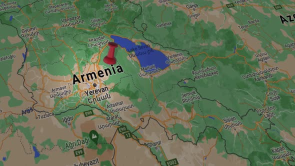 Armenia On Map 4K