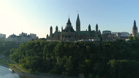 Aerial of the Parliament of Canada