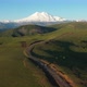 Aerial view of the  mountain peak  Elbrus - VideoHive Item for Sale