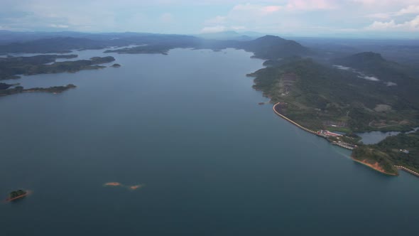 Aerial View of Fish Farms in Norway