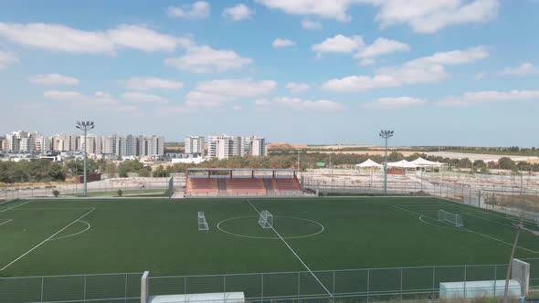 Soccer Field Playground ,at Southern District City In Israel Named By Netivot