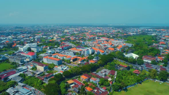 Flight Overlooking the City of Bali on the Indian Ocean 17