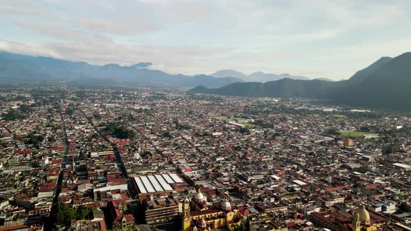 Frontal View of the town of Orizaba near pico in Mexico