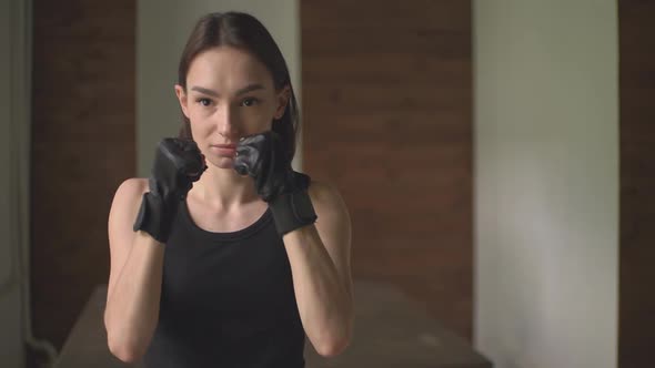 Girl Trains Boxing