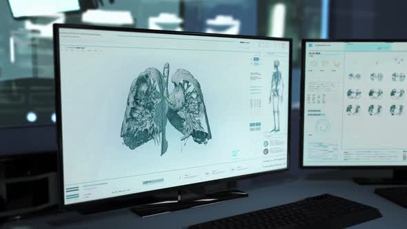 Medical diagnosis tech studies the cancer cells for therapy of the sick person alt