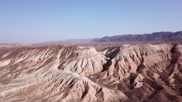 Colored Hills of the Gorge in the Desert