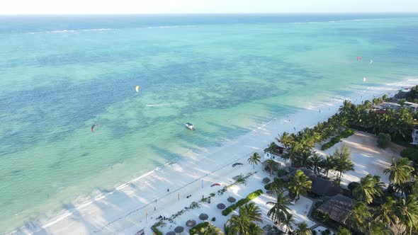 Ocean Landscape Near the Coast of Zanzibar Tanzania