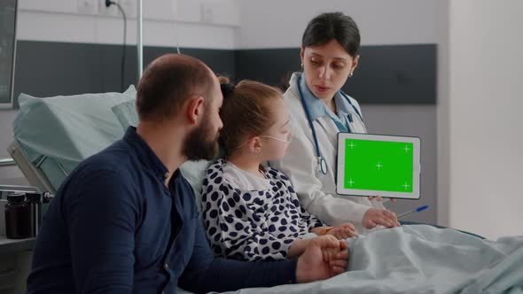 Pediatric Doctor Showing Medication Treatment Explaining Sickness Expertise