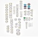 different gems cut set 77 items 3D model - 3DOcean Item for Sale