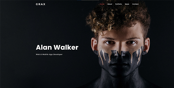 Grax - Personal Portfolio Template