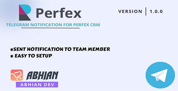[Download] Telegram Notification Module For Perfex CRM