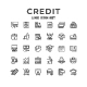 Set Line Icons of Credit - GraphicRiver Item for Sale