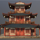 Asian Japanese and chinese Realistic 3d Building - 3DOcean Item for Sale