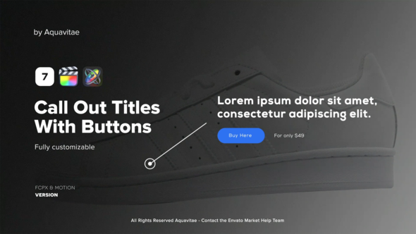 Call Out Titles With  Buttons for Motion & FCPX