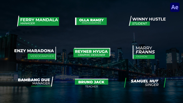 Lower Thirds | After Effect