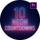 Neon Countdowns for Premiere Pro - VideoHive Item for Sale