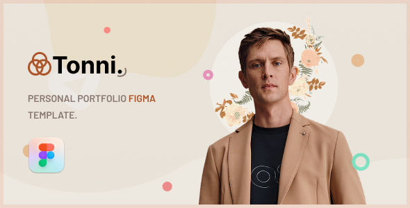 Tonni - Personal portfolio figma template