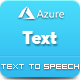 Microsoft Azure Text - Text to Speech Converter - CodeCanyon Item for Sale
