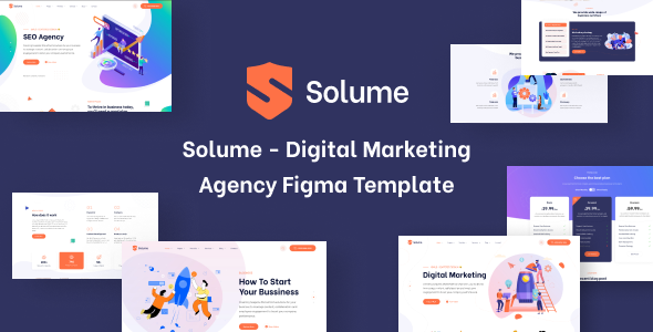Solume - Digital Marketing Agency Figma Template