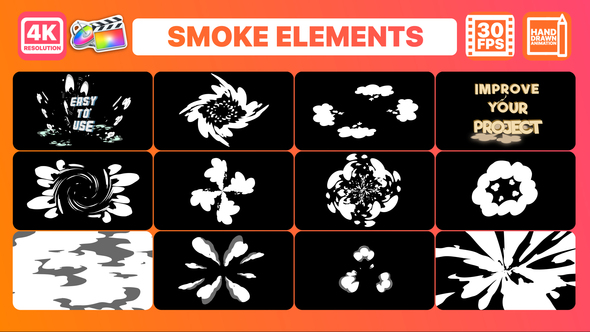 Smoke Elements and Titles for FCPX alt