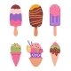 Ice Cream of Set Sundae and Chocolate - GraphicRiver Item for Sale